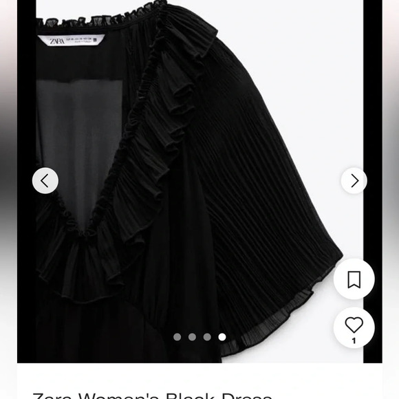 Zara Sheer Ruffle Flouncy Mini Dress - Picture 8 of 8